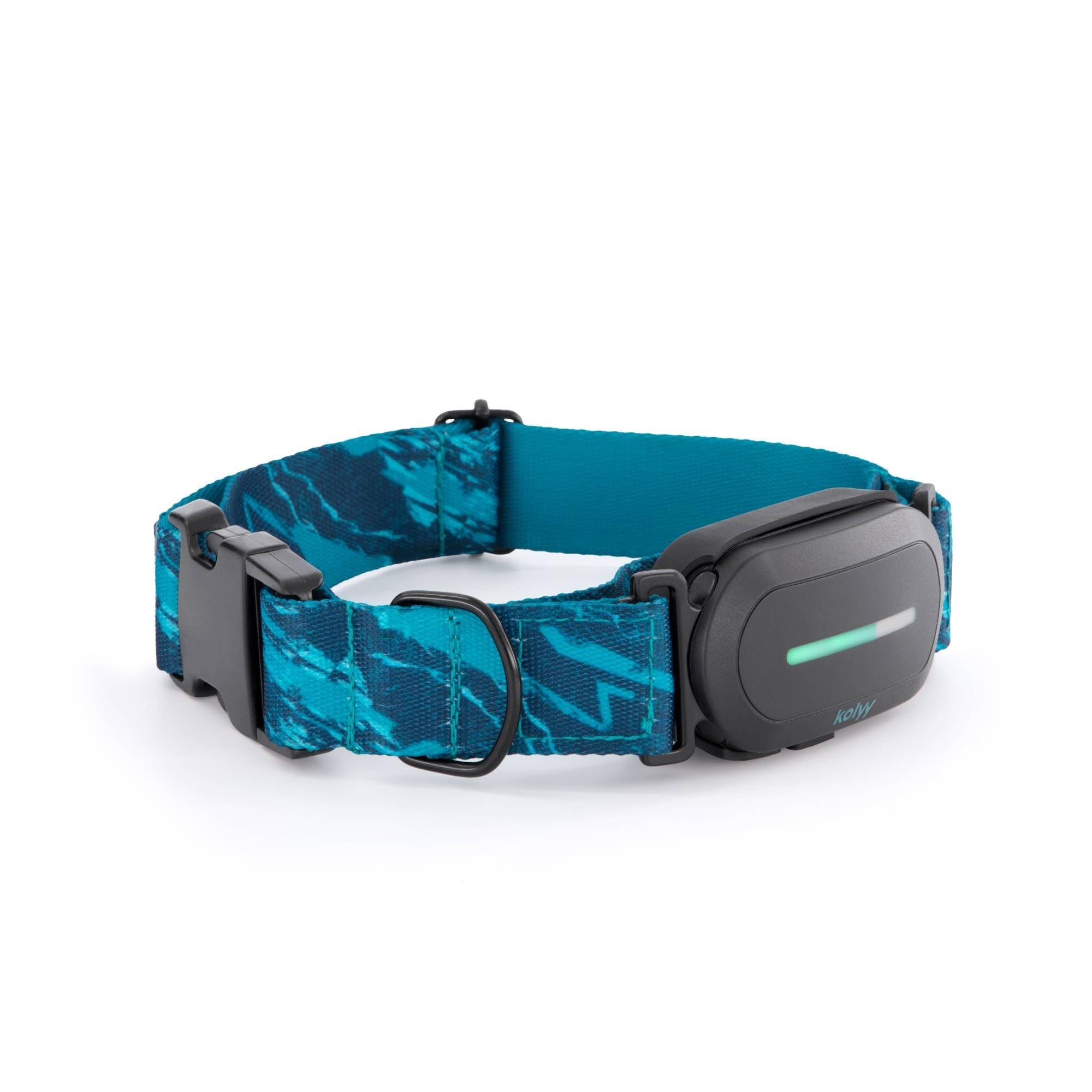 Kolyy Series 2 - Collar GPS para Perros Control vía App - Localización Internacional en Tiempo Real - Salud y Seguimiento - hasta 3 Zonas Seguras - Suscripción Necesaria - Fabricado en España