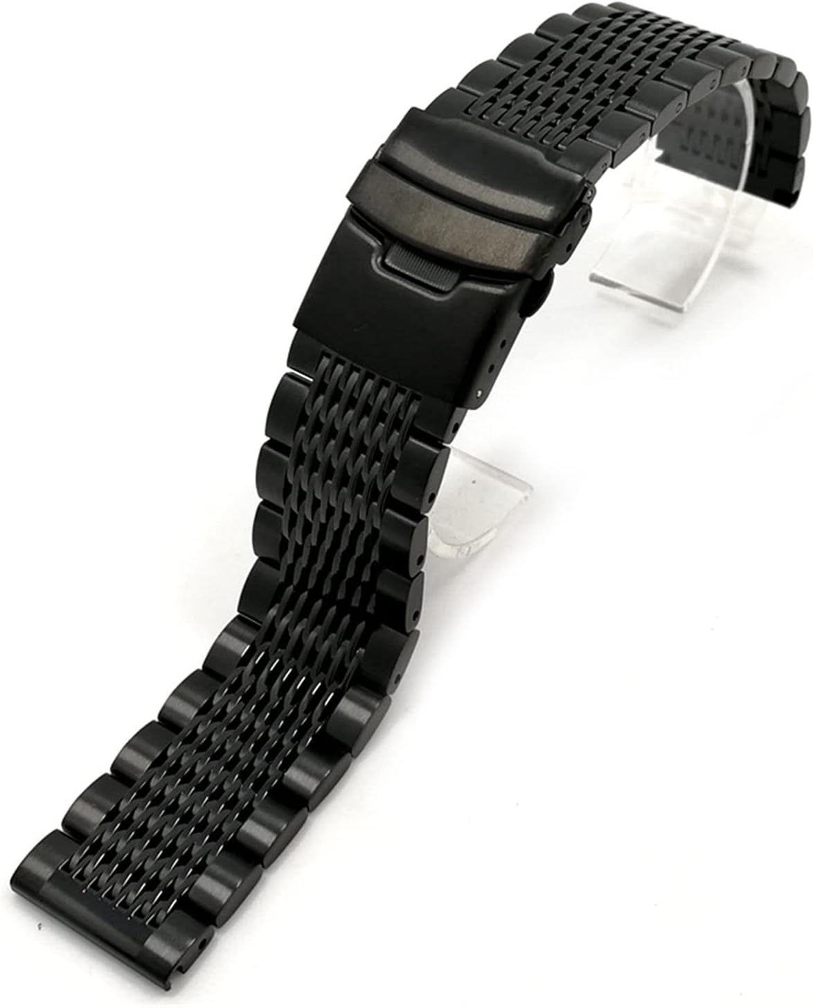 SDFFGHJ Luxury 22/20/24mm Solid Milan Link Stainless Steel Watch Band Folding Clasp Safety Watches Strap Bracelet Replacement