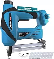 JOVANT 2-in-1 Cordless Brad Nailer & Staple Gun, 18GA Nails 5/8-1-1/8", 1/5" Staples 1/2-7/8", 800pcs Fasteners, 20V Battery Tool Only