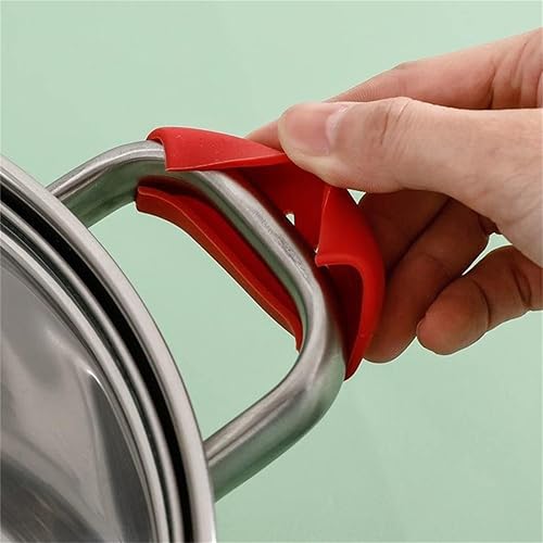 Miniatura 4 de LKEEP Cubierta de silicona antiquemaduras para las orejas, cubierta de silicona antiquemaduras, tapa de maceta, guantes, cubierta de aislamiento,