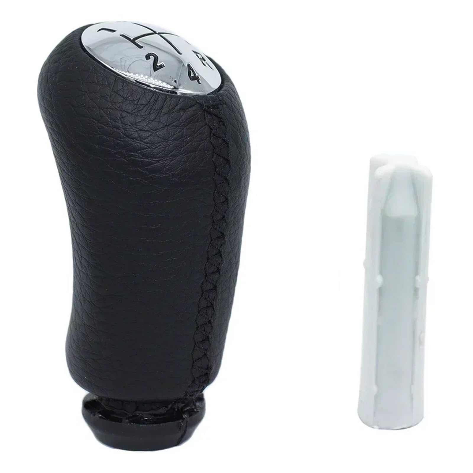 MKGKACVCPT Manual Shifter knob for Dacia for Sandero MK1 2008-2012 Lever Handle Stick Head 5SPEED+R Gear Shift Knob(Knob and Adapter)