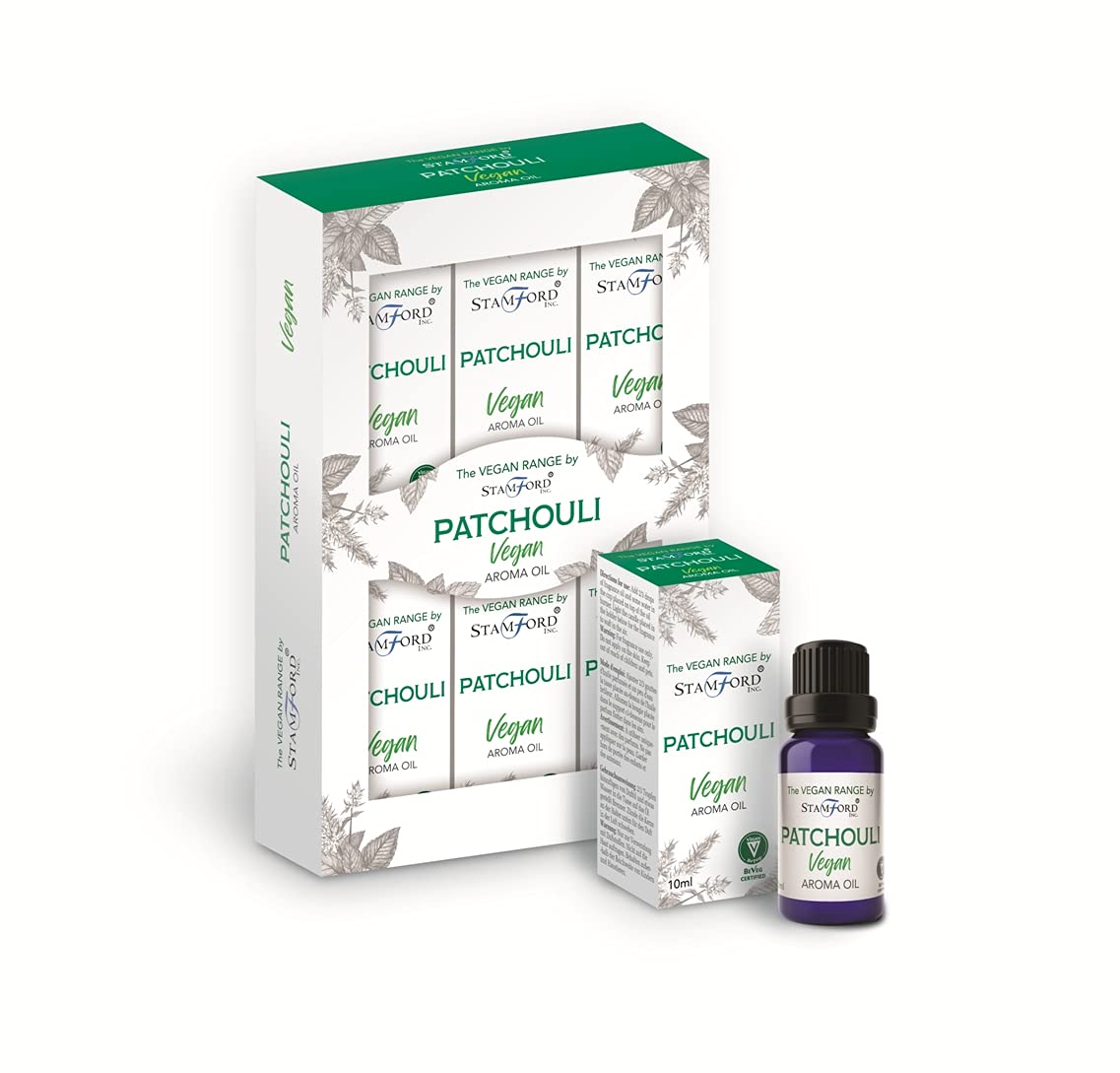 The Vegan Range by Stamford - Aroma Oils. 6packs x 10ml -Patchouli