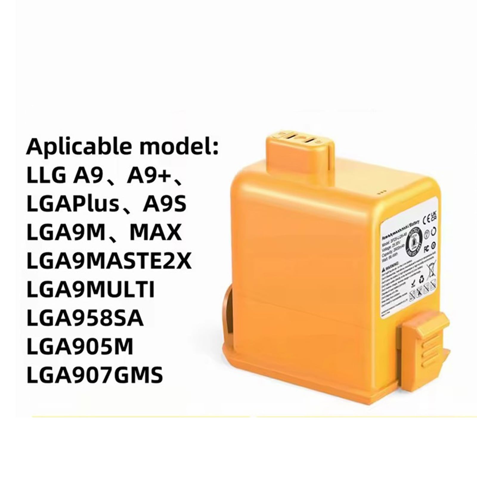 Batteria Litio Ricaricabile Power Pack da 4000 mAh per aspirapolvere Serie A958 A905M A907GMS A908MVR Sostituzione della Batteria