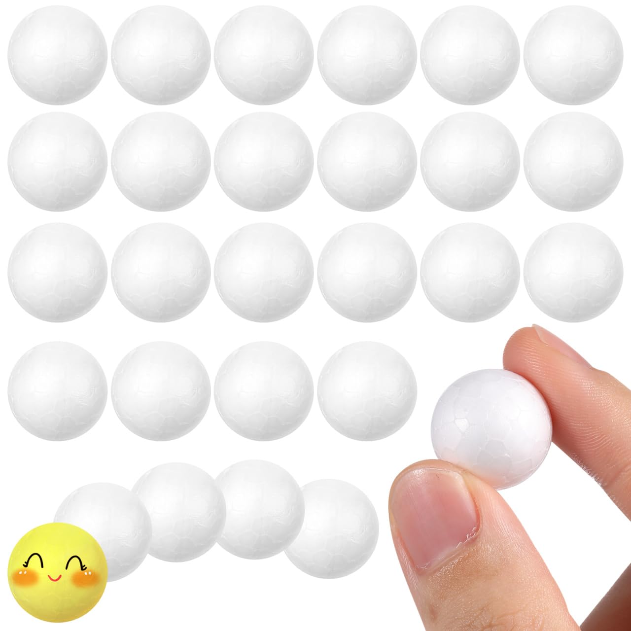 Bolas de poliestireno para manualidades navideñas y adornos colgantes ligeros