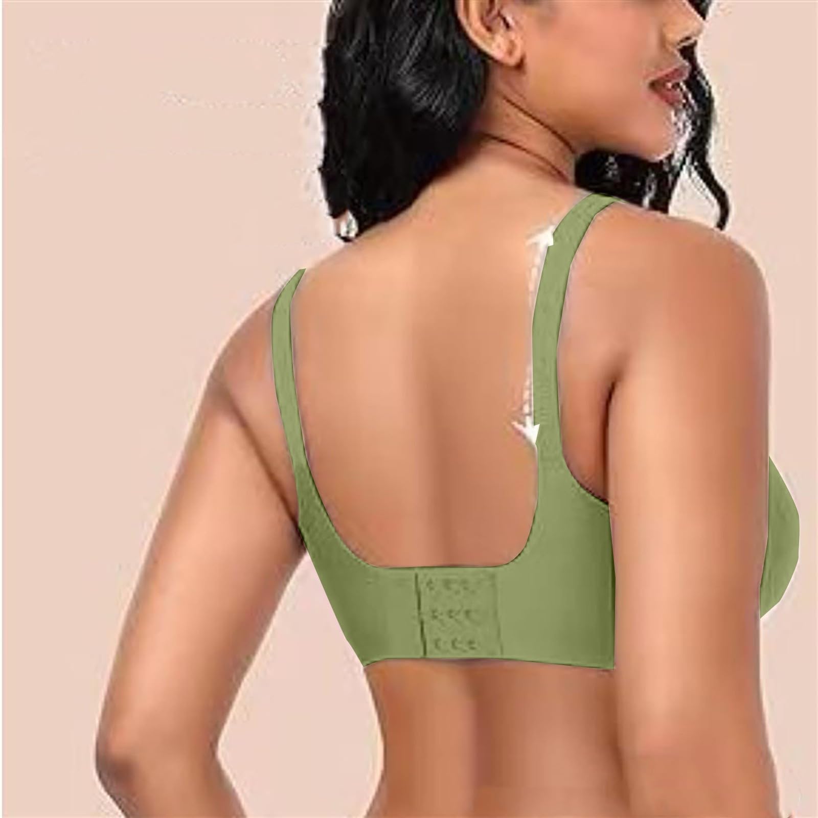 Generico Reggiseno Senza Ferretto Pizzo Donna Cuciture Comodo Reggiseno Scollo a V Bustino con Imbottitura Comfy Bralette Seamless Cinghie Regolabili Base Top Corsetto Corsetto Deals of The Day