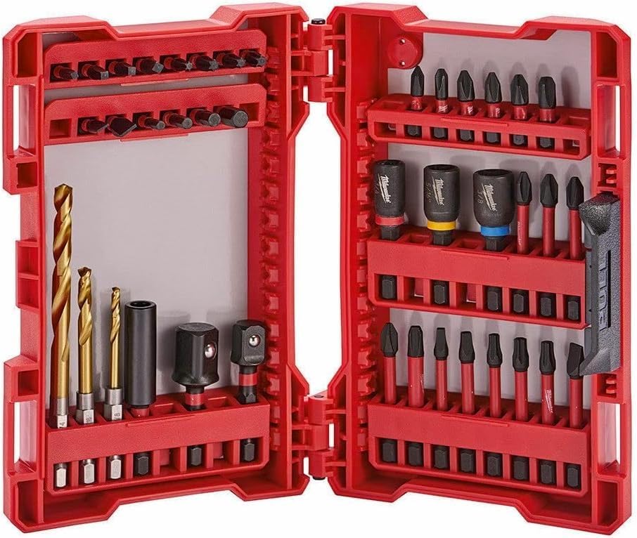 Miniatura 1 de YOGAES #48-32-4006 Pieza de repuesto Optimizado Shockzone Steel Impact Drill & Drive Set 40pc Nuevo para Milwaukee