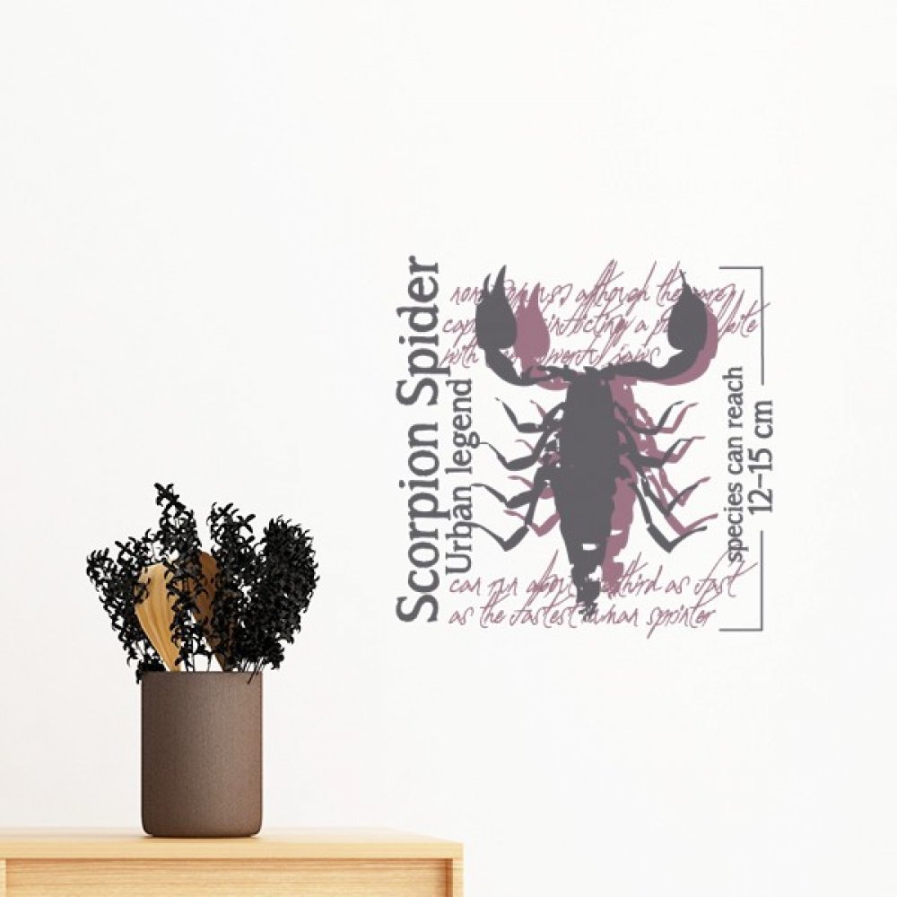 Sticker Homard Marine Organism Vinyle Autocollant Durable et Amovible