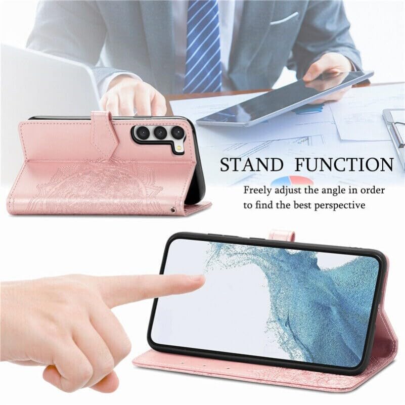 Coque antichoc Samsung Galaxy A04S étui portefeuille cuir à rabat bleu