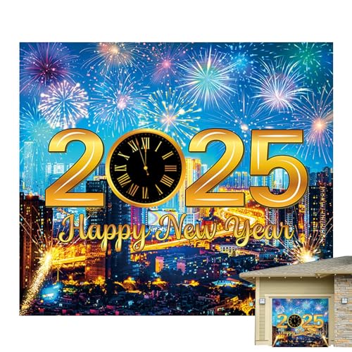 Felice anno nuovo 2025 sfondo Decorazione vintage con effetti di fuoco Sfondo fotografico per celebrazioni e feste di Capodanno.