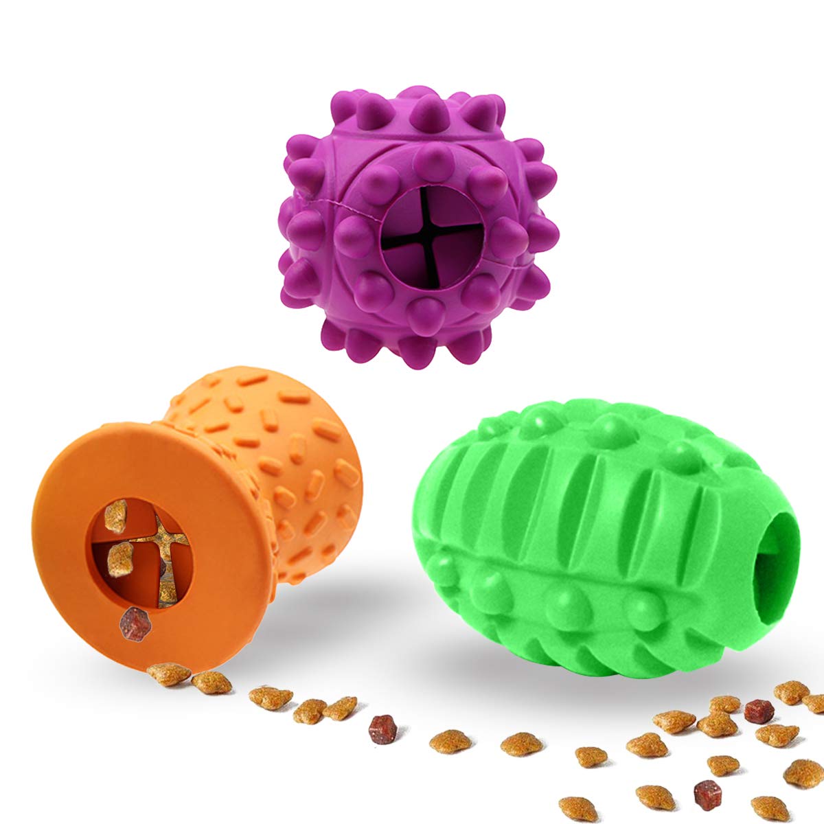 Buy MIMIDOU Dog Treat Ball 3 Pack, IQ Interactive Chasing Dog Toy