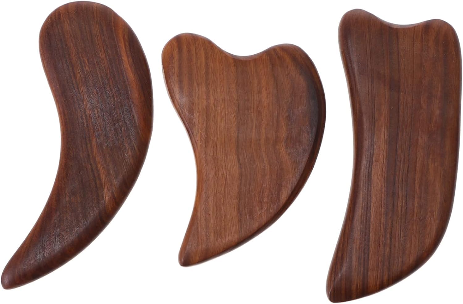 Pierres de massage en bois et outils de massage de grattage gua sha visage