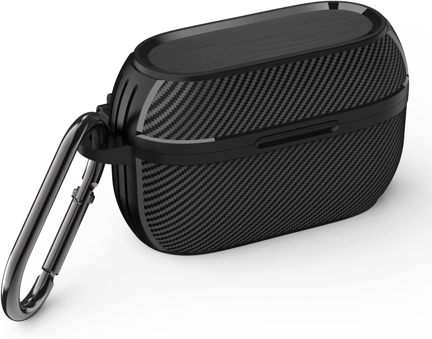 Zitel Rugged Cover Case Compatible with Jabra Elite 75t Earbuds/Elite Active 75t Case with Keychain Carabiner, Black-image-33