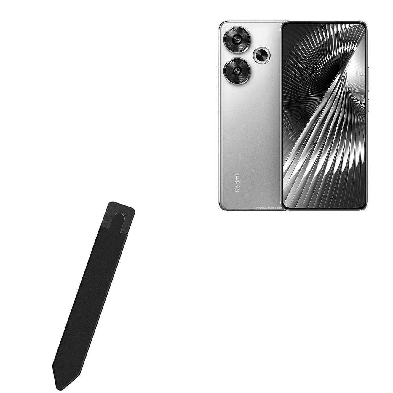 BoxWave Stylus Pouch Compatible with Xiaomi Redmi Turbo 3 - Stylus PortaPouch, Stylus Holder Carrier Portable Self-Adhesive - Jet Black