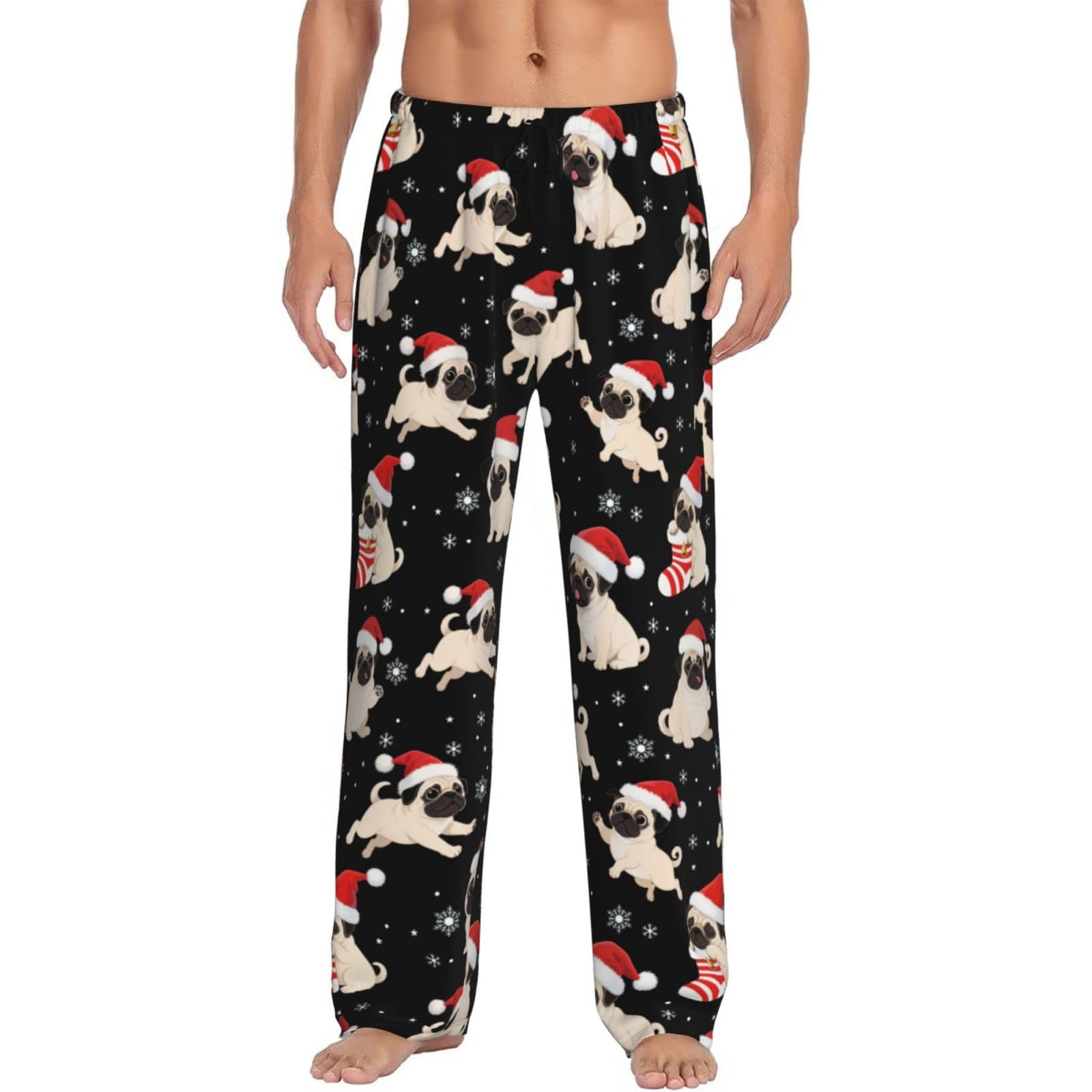 CHILEARTHER Funny Mens Pajama Pants Lounge Soft Sleep Pant Men Pajama Bottoms with Pockets Drawstring