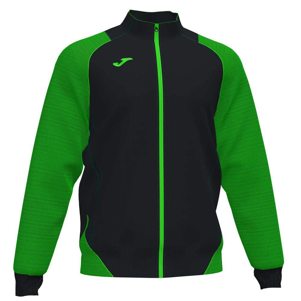 Joma Essential II Jacket and Vest Cabal, Men, Black/Fluorescent Green, 2XL
