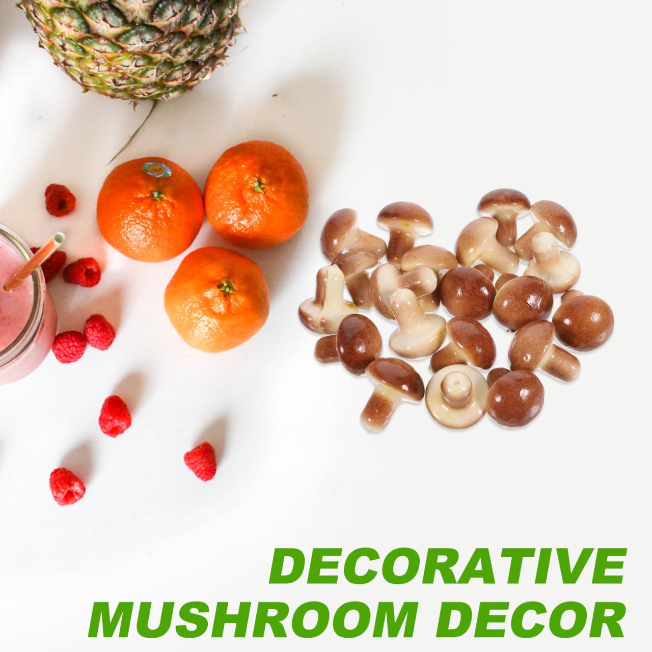 GLEAVI Modèles De Champignons Simulés Miniatures 20 Pièces Décoratifs pour Photo Bureau Et Enseignement Accessoires Multifonctionnels