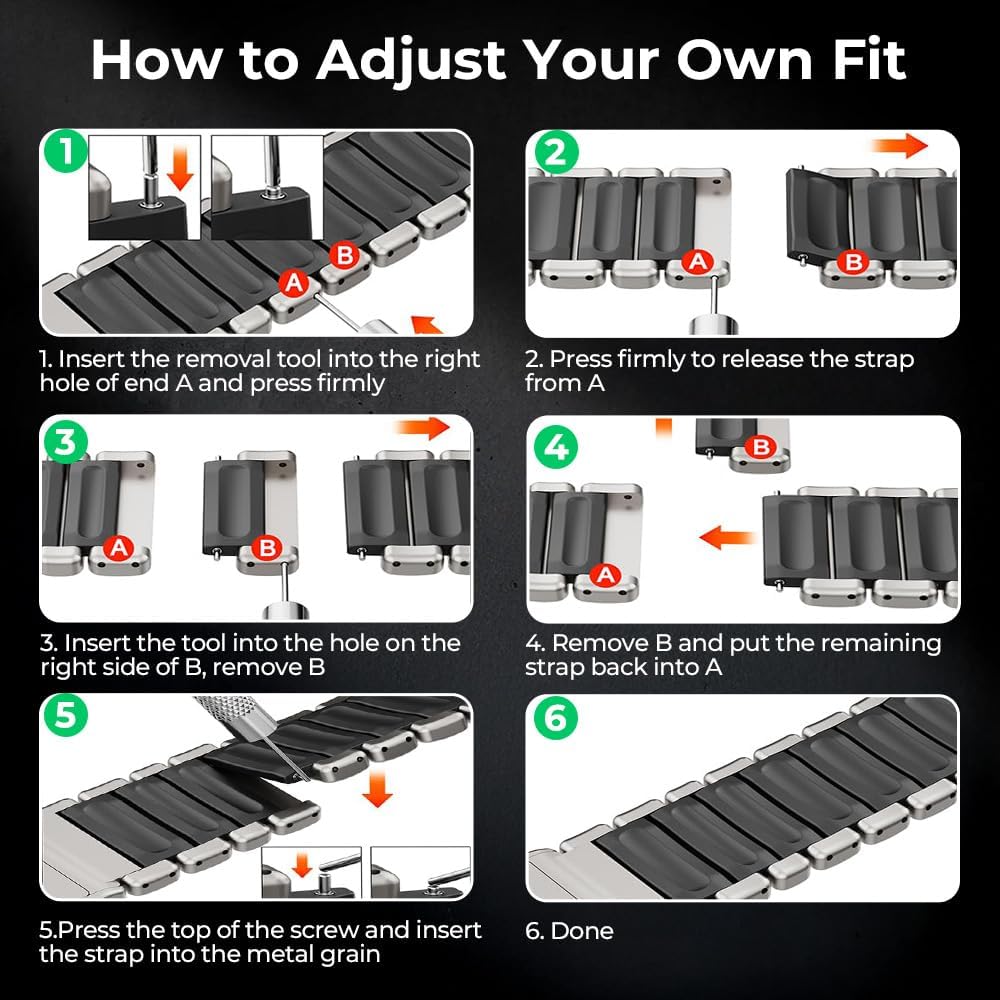 Titanium Watch Band for Apple Watch Ultra 3/21 49mm - Hybrid Silicone Lining & Secure Buckle - Adjustable Lightweight Metal Strap for Active & Formal Use, Anti-Slip, No Hair Pull