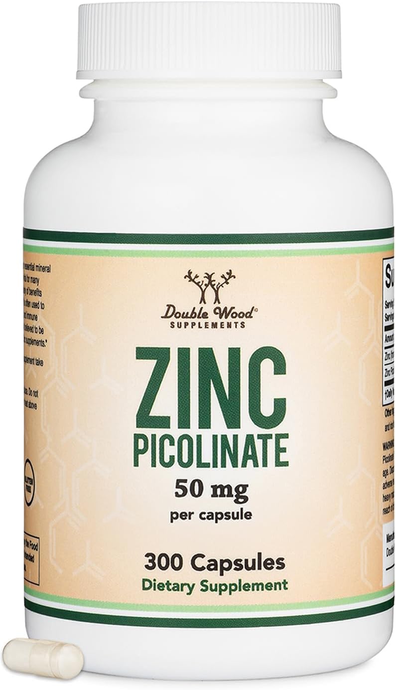 ZINC PICOLINATE 50MG, 300 CAPSULES (IMMUNE SUPPORT) NON-GMO, GLUTEN FREE (300 DAY SUPPLY (B0D6BQCJ31) Amazon Price History, Amazon Price Tracker