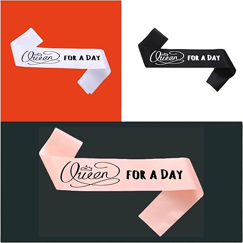 Queen for a Day Sash - Regal Accessory for Special Occasions