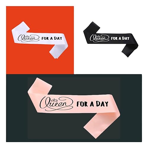 Queen for a Day Sash - Regal Accessory for Special Occasions