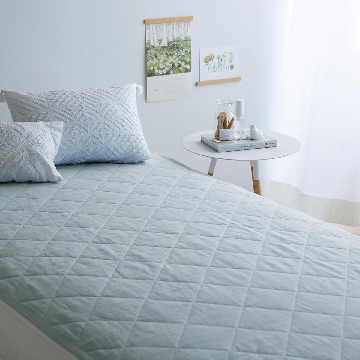 Amazon｜西川 敷きパッド シングル 表生地 麻100％ 裏生地 綿100