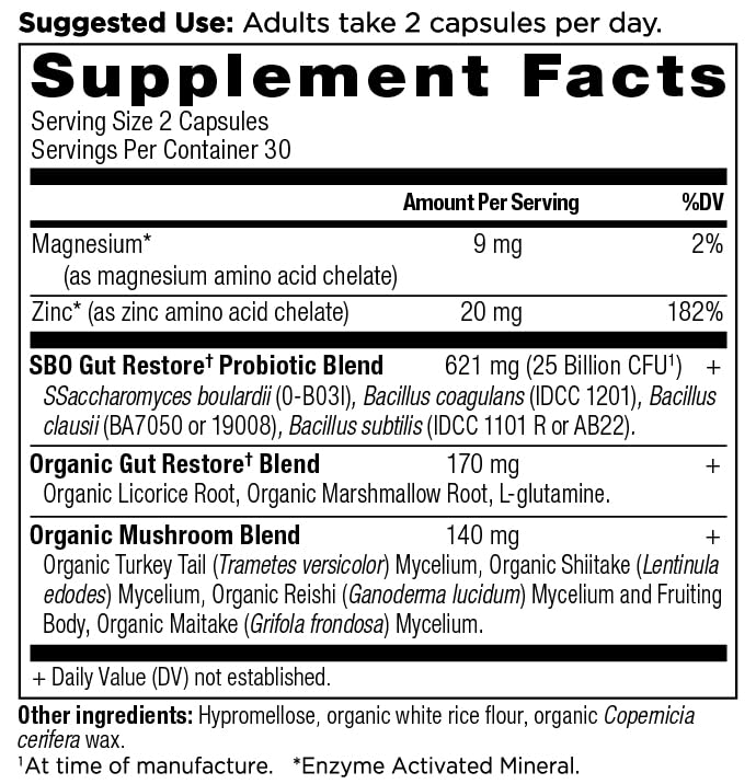 Image of Ancient Nutrition SBO Probiotics Gut Restore 25 Billion CFUs* Capsules