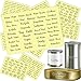 315 Piezas Etiquetas de Despensa Grandes Etiqueta Adhesiva Impermeable Impresa de Alimentos Pegatinas de Organizador Cursivo para Tarro, Recipiente y Tapas, 105 Ingredientes Principales