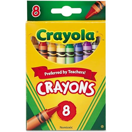 Crayola Crayons 8 Colors, 3 Pack