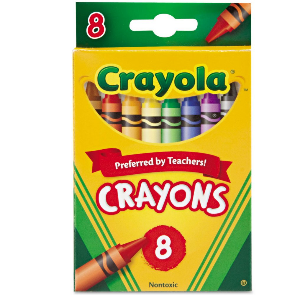 Amazon.com: Crayola Crayons 8 Color Peggable [Set of 6] : Toys & Games