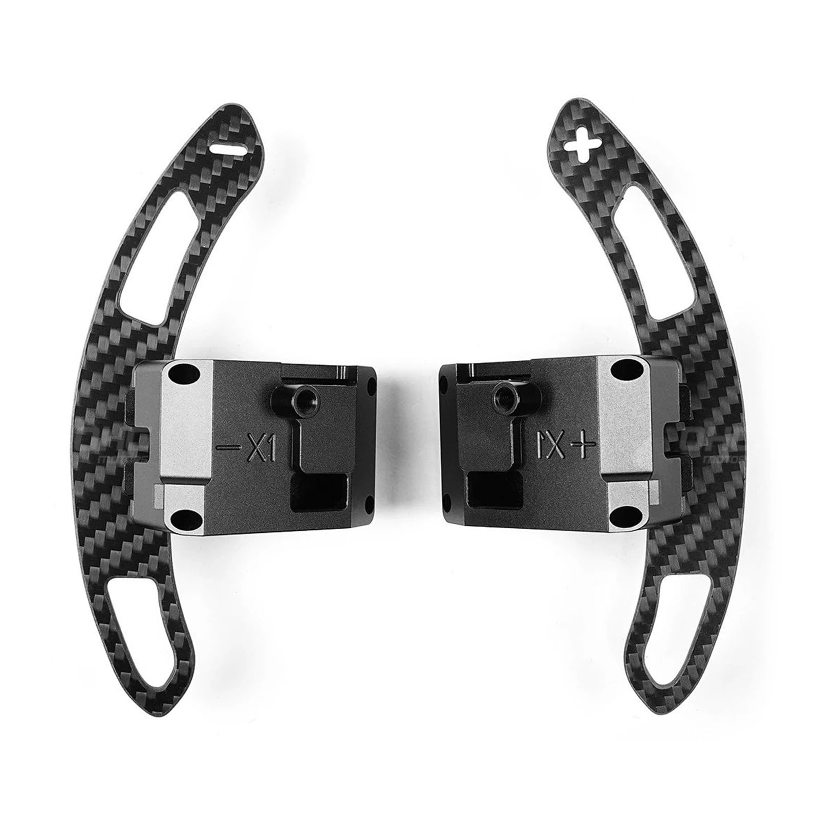 Xxiucj Car Paddle Shifter Extensions for Hyundai for GT for I30N for Kona for Elantra for Veloster Carbon Fiber Magnetic Steering Wheel Paddle Shifters(Type 05)
