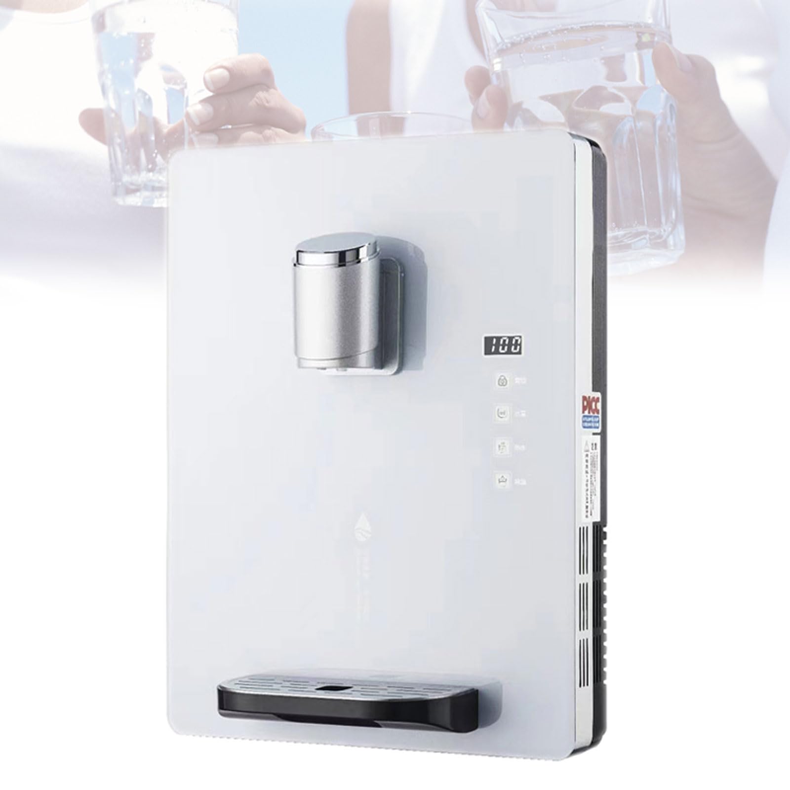 Dispensador de agua eléctrico de 2200 W, calentador de agua táctil inteligente de 30 l/h con bloqueo infantil, calentamiento rápido 3S, suministro continuo para uso doméstico y de oficina