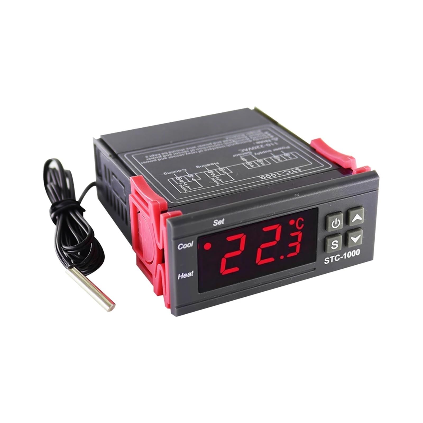 10PCS STC-1000 Digital Temperature Controller Thermostat Thermoregulator incubator Relay Heating Cooling STC 1000 220V STC1000