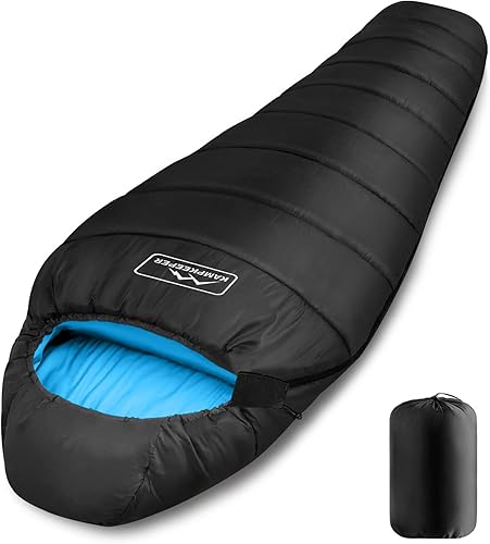 Saco de dormir, saco de dormir de campamento para adultos de 3 a 4 estaciones, clima frío y cálido, impermeable, ligero, para mamá, camping,