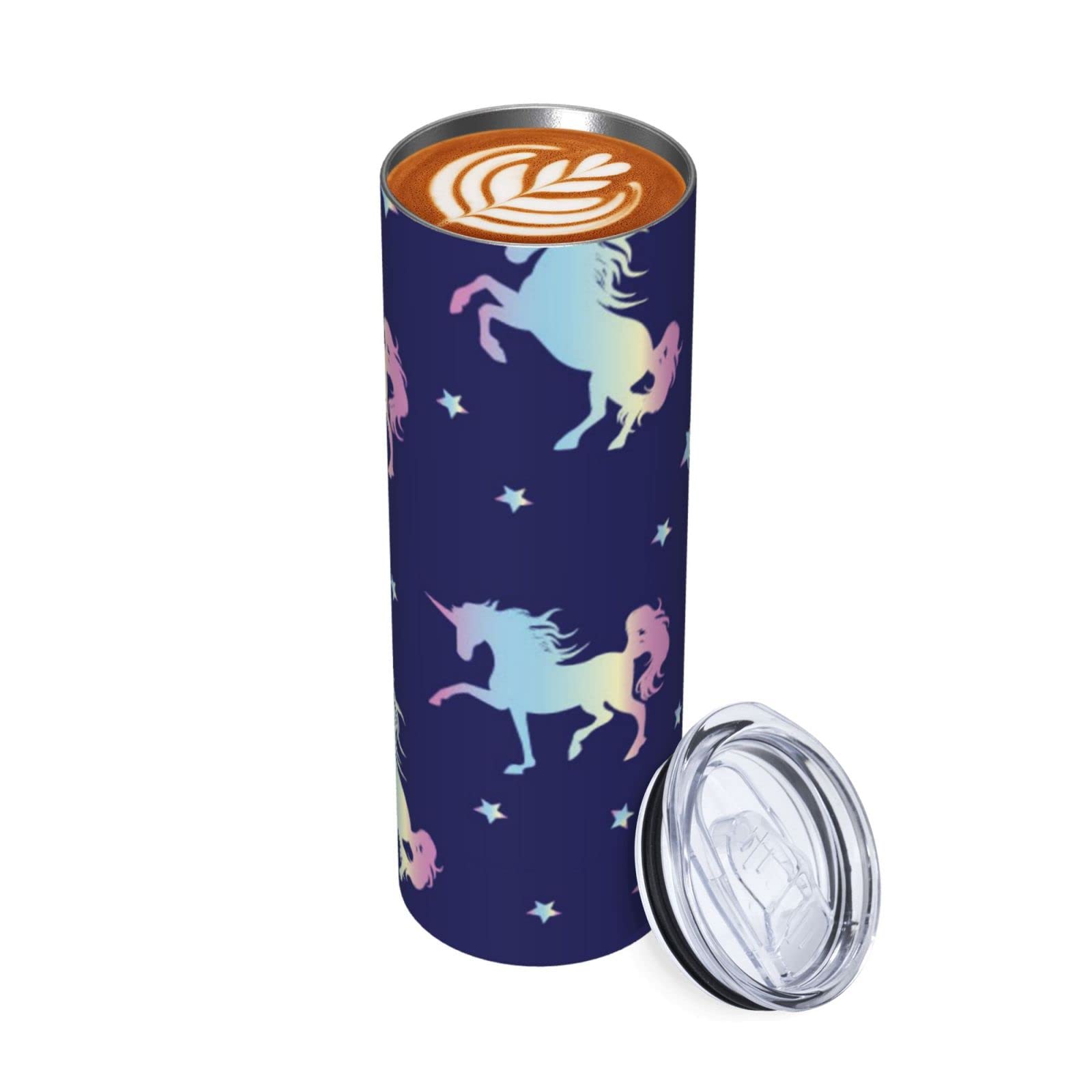 Makachen Unicorn Stainless Steel Vacuum Insulated Coffee Tumbler Cup Travel Mug 20 OZ for Home Office, Sport, Party, Gifts - Image 3