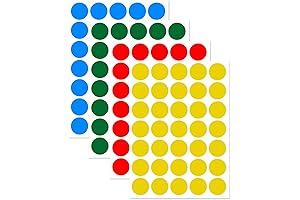 1400 Pack, 1IN Round Colored Dot Stickers Labels for Office, School, Moving, Home