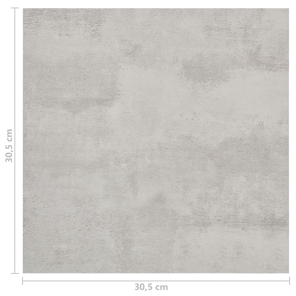 vidaXL 55x Listoni per Pavimenti Autoadesivi Laminato Vinile Parquet Doghe Casa Tavole Piastrelle Fai da Te Assi Rivestimenti in PVC Grigio Chiaro