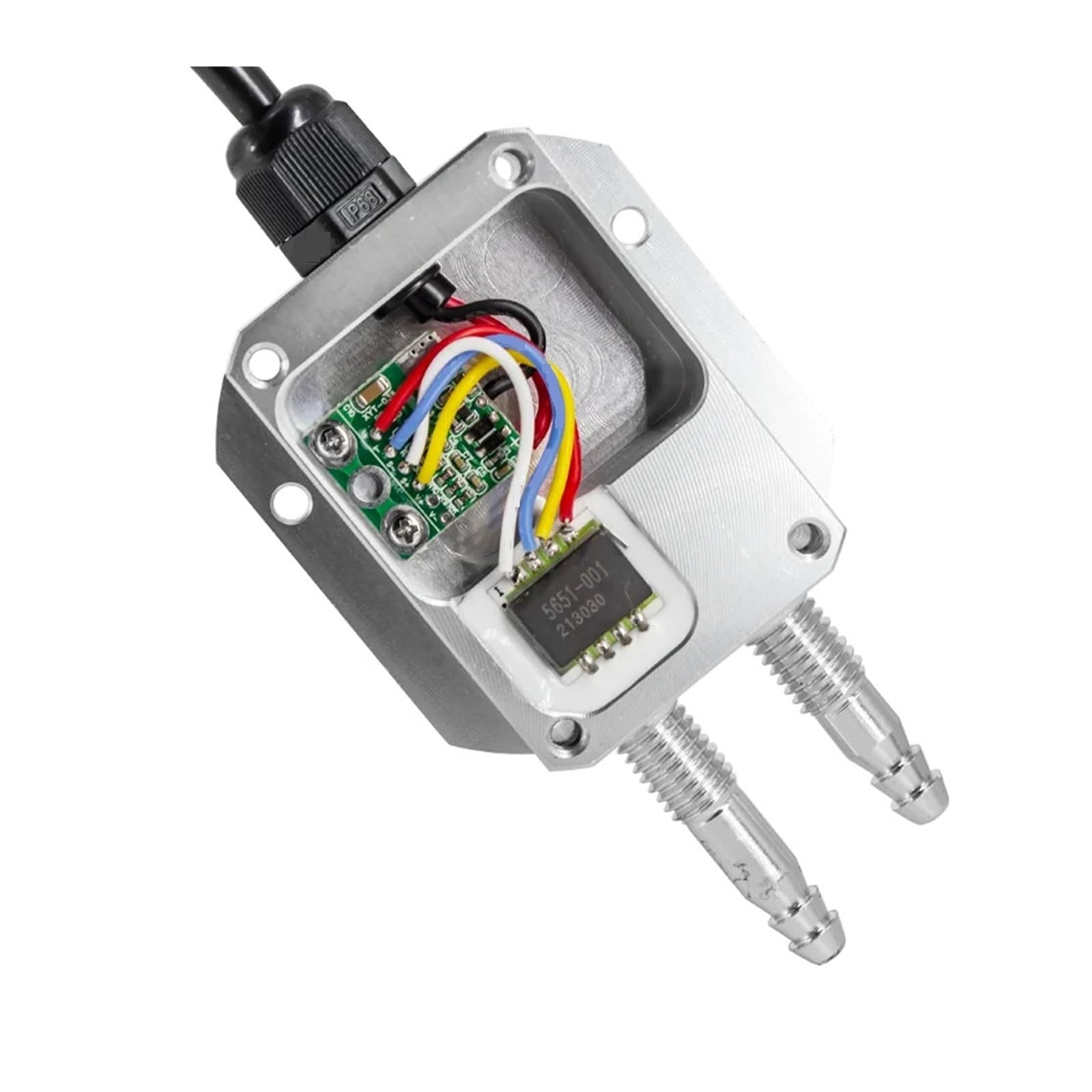 Transmisor de presión diferencial, sensor presiones diferenciales aire viento 0~500 KPA, 4-20 mA 0-10 V 0-5 1-5 salida RS485 1 pieza(0-300pa,RS485 Output)
