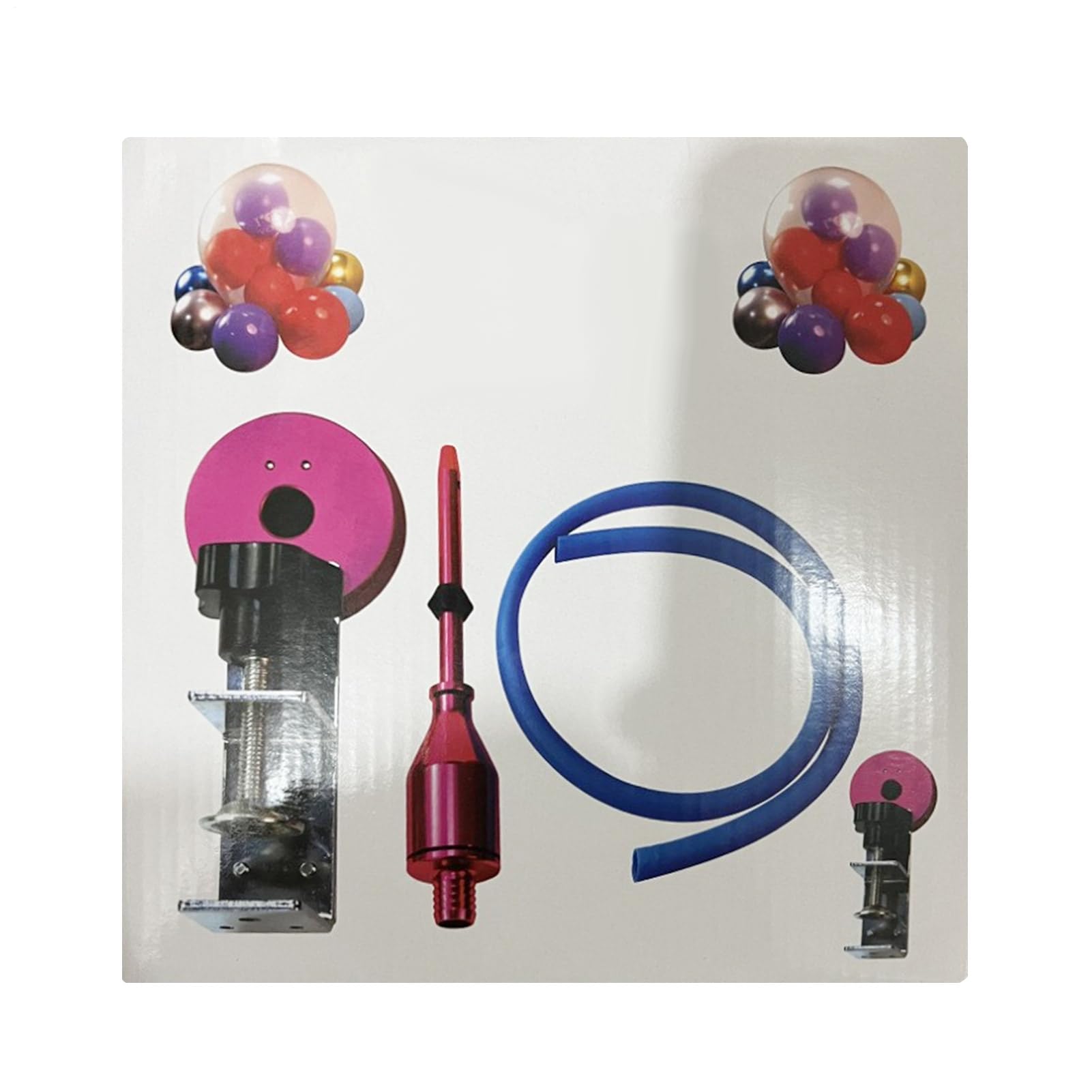 Pompa per gonfiare palloncini, pinza per gonfiare palloncini, confezione
