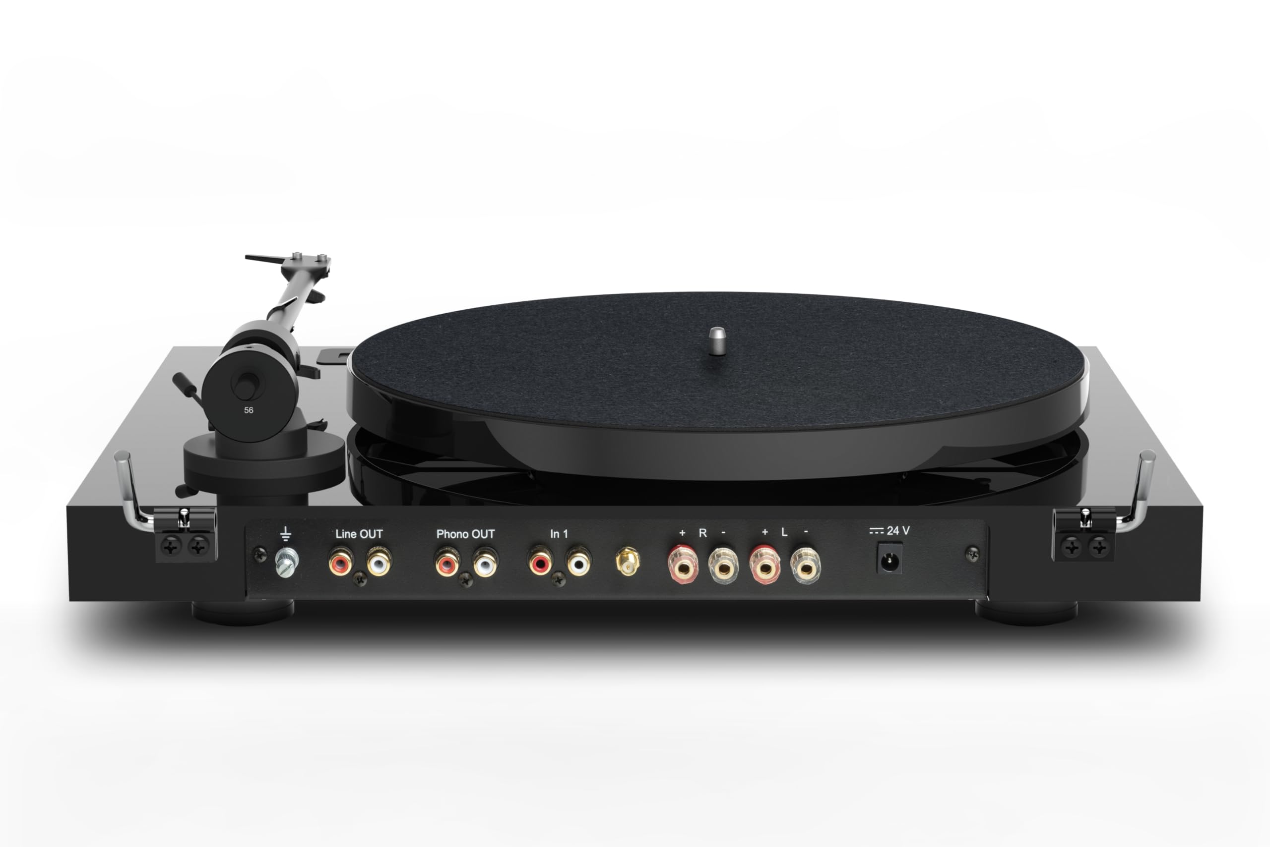 Pro-Ject Juke Box E1 HiFi Set, Audiophiles Plattenspielersystem mit Lautsprechern, BT Streaming, Line Input, Fernbedienung (Schwarz)