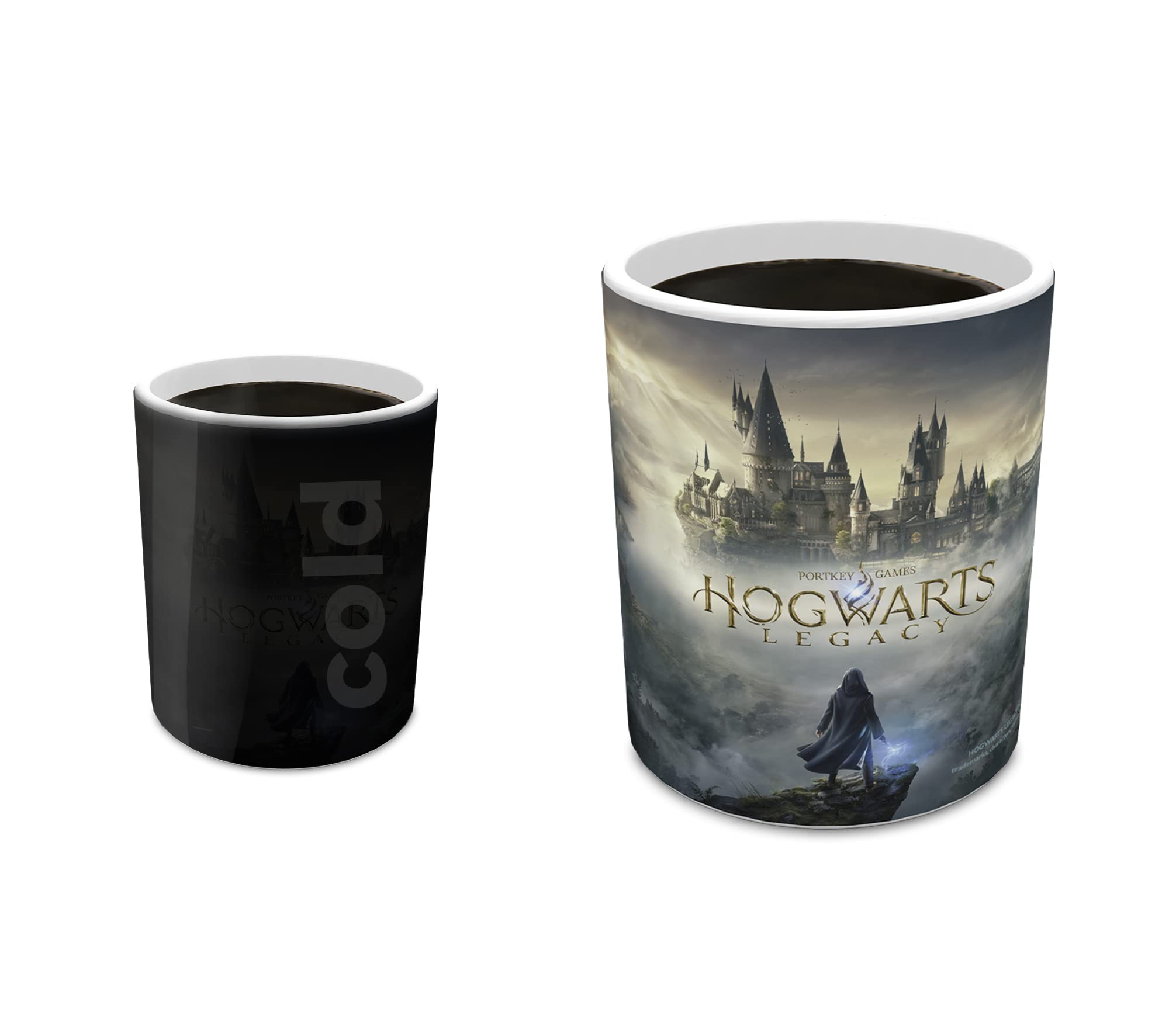 Morphing Mugs Gameplay Hogwarts Legacy Official Artwork – Wizarding World Of Harry Potter - One 11 Oz Color Changing Ceramic Mug – Image Revealed When Hot Liquid Is Added!
