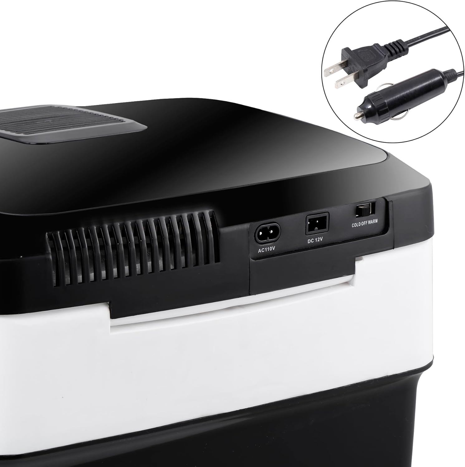 Portable Refrigerator Electric Cooler and Warmer, Pro 28 Qt Mini 12V DC Car Fridge Plug in Cooler Car Freezer for Camping, Fishing, Beach Picnic, RV, Boating, Trip