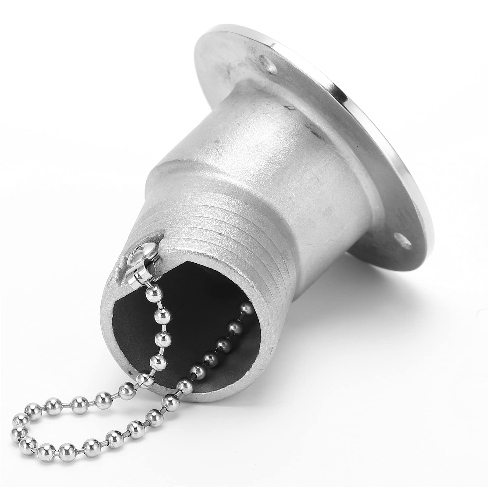 Aeun Bocchettone di Rifornimento in Acciaio Inox, Bocchettone di Rifornimento Carburante per Imbarcazioni con Effetto Antiruggine