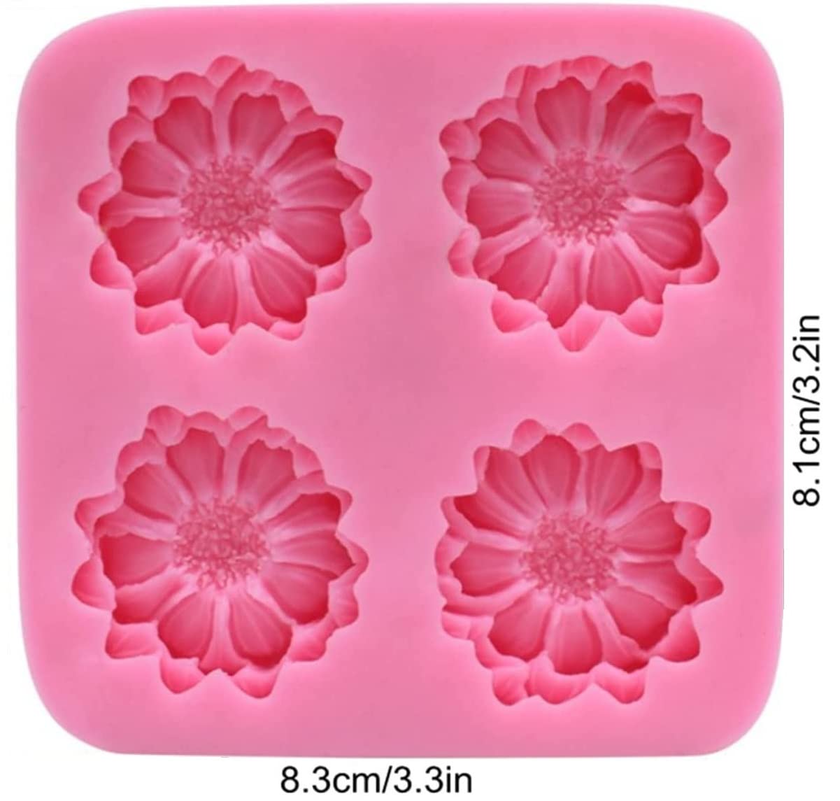 Silikonformen Gänseblümchen & Chrysanthemen – Für Fondant, Schokolade, Harz & Seife