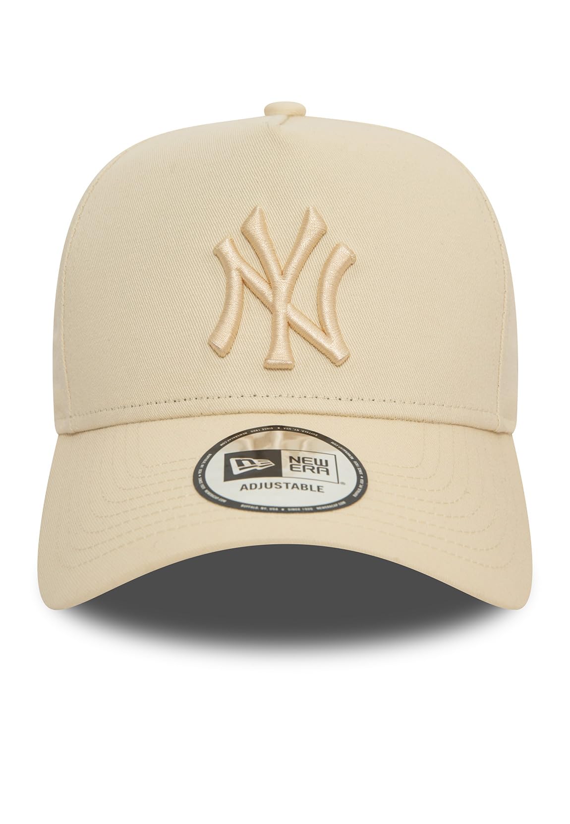 New Era E-Frame Snapback Cap - New York Yankees Beige, beżowy, rozmiar uniwersalny
