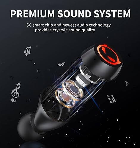 Miniatura 5 de Auriculares Inalámbricos Bluetooth para Niños, Auriculares Inalámbricos con Reducción de Ruido Bluetooth 5.1 Impermeables Deportivos TWS Estéreo