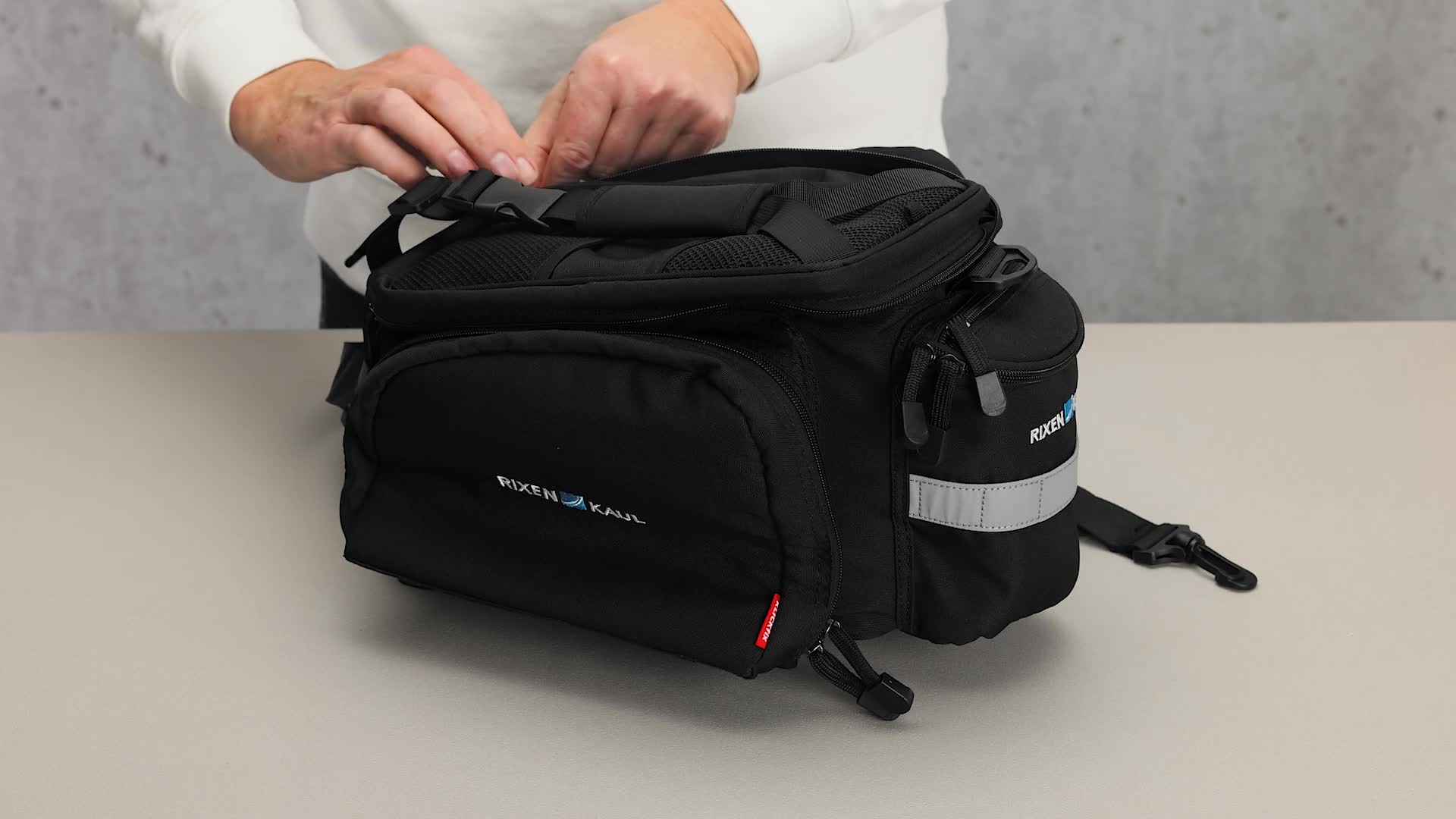 Watch KlickFix 0267RB 2 Plus Rackpack Pannier Bag for Bike Racks