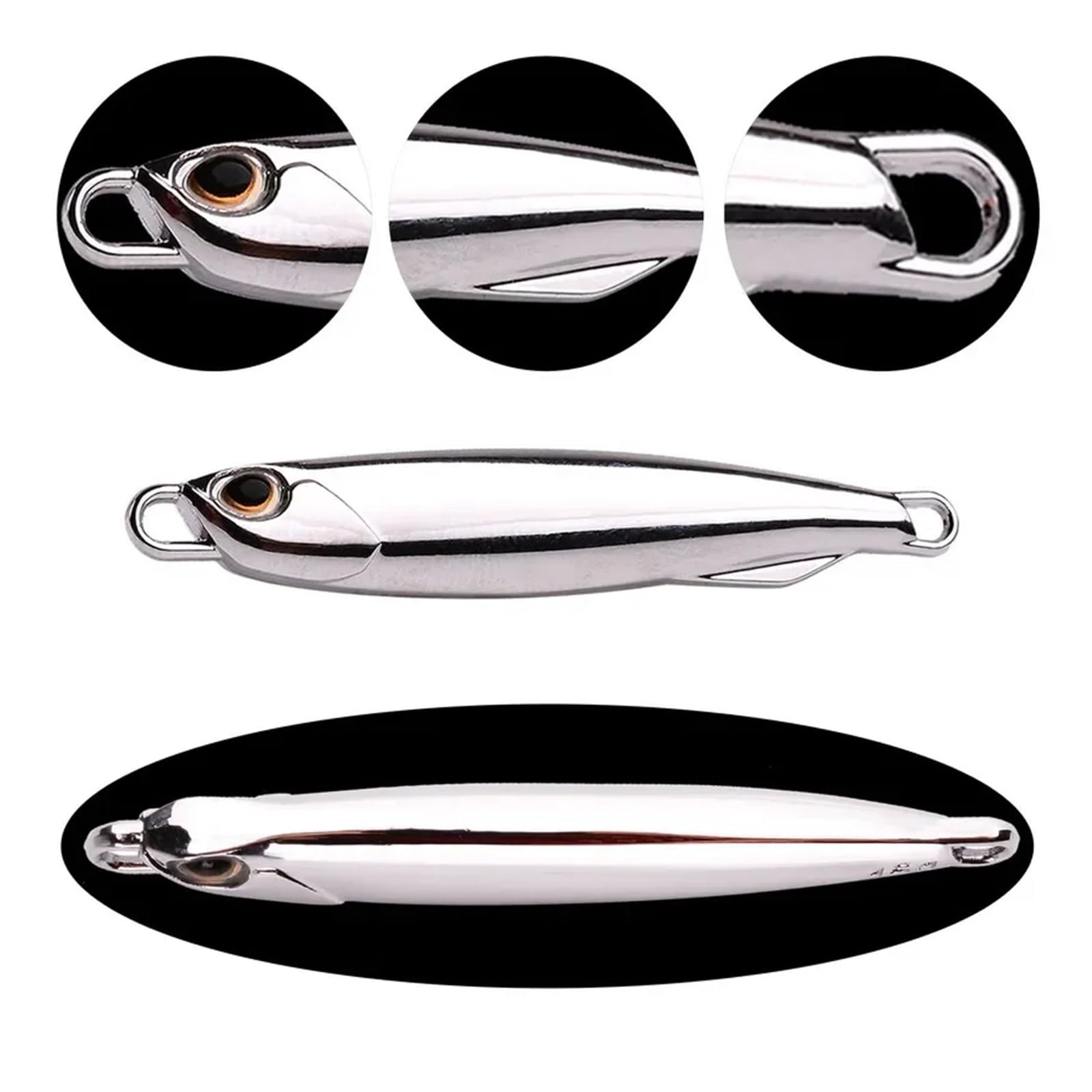 30 señuelos de Pesca de lubina con Cebo Artificial, de Metal Fundido, de 10/20/30 g, for Pesca Desde la Orilla.