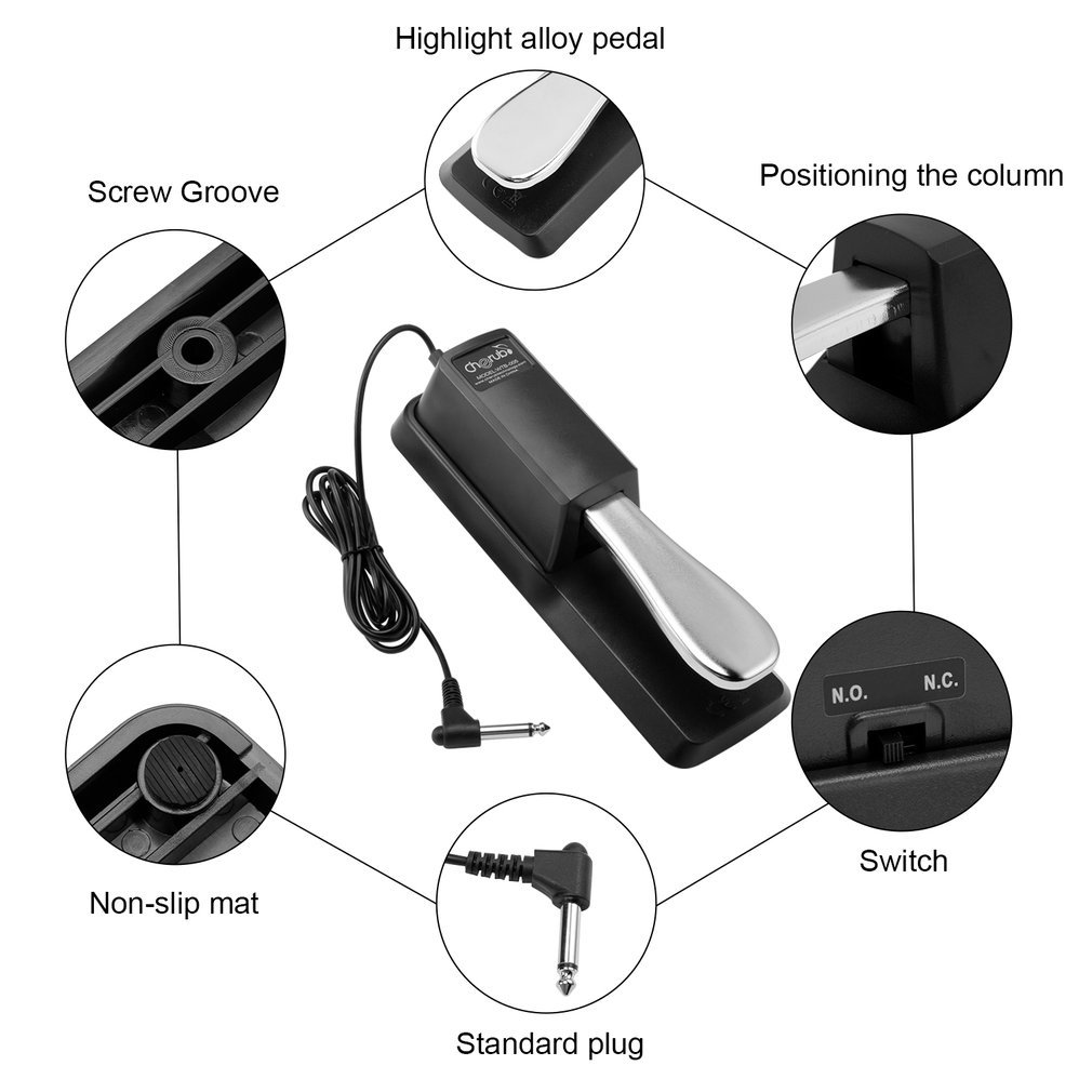 Amazon.com: Sustain Pedal for Yamaha Roland Casio Korg Nord