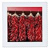 3dRose Image of Chili Peppers Drying in The Sun, Velarde, New Mexico, USA. 12x12 inch Quilt Square #1
