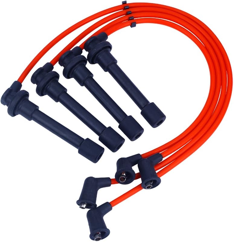 Jogo de cabos de vela KUGUAR para Honda e Isuzu Accord e Civic 1994–2002 – 4 unidades